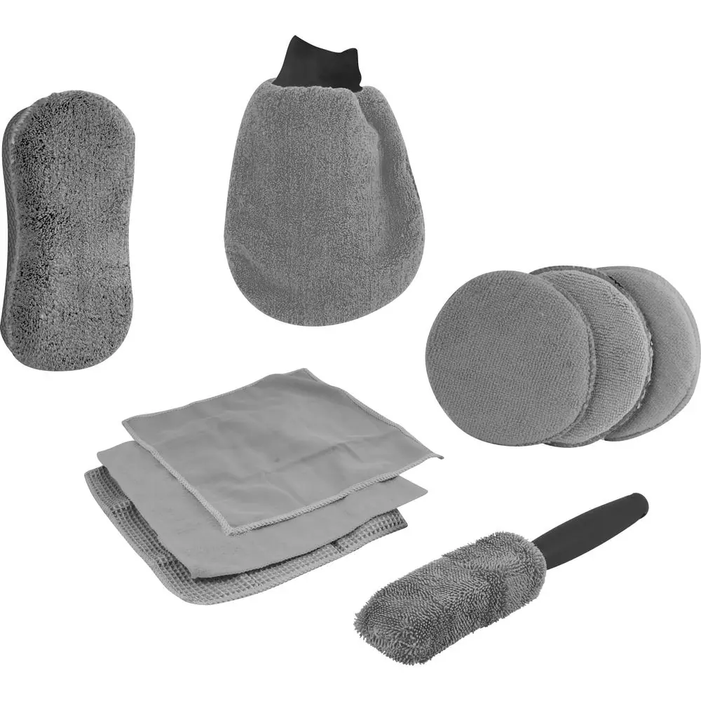 Kit Para Limpeza Automotiva Com 9 Peças Nove54