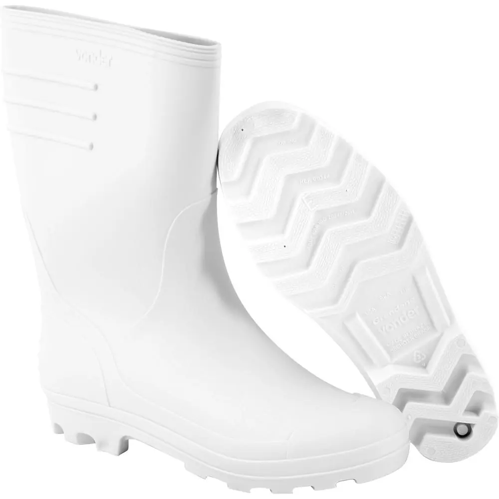 Bota Pvc Vonder Branca Sem Forro 37