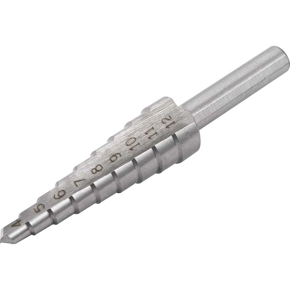 Broca De Aço Rápido Escalonada 4 Mm A 12 Mm Vonder