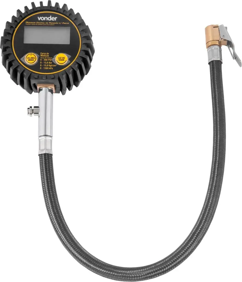 Medidor Digital De Pressão Para Pneus Cd 150 Vonder