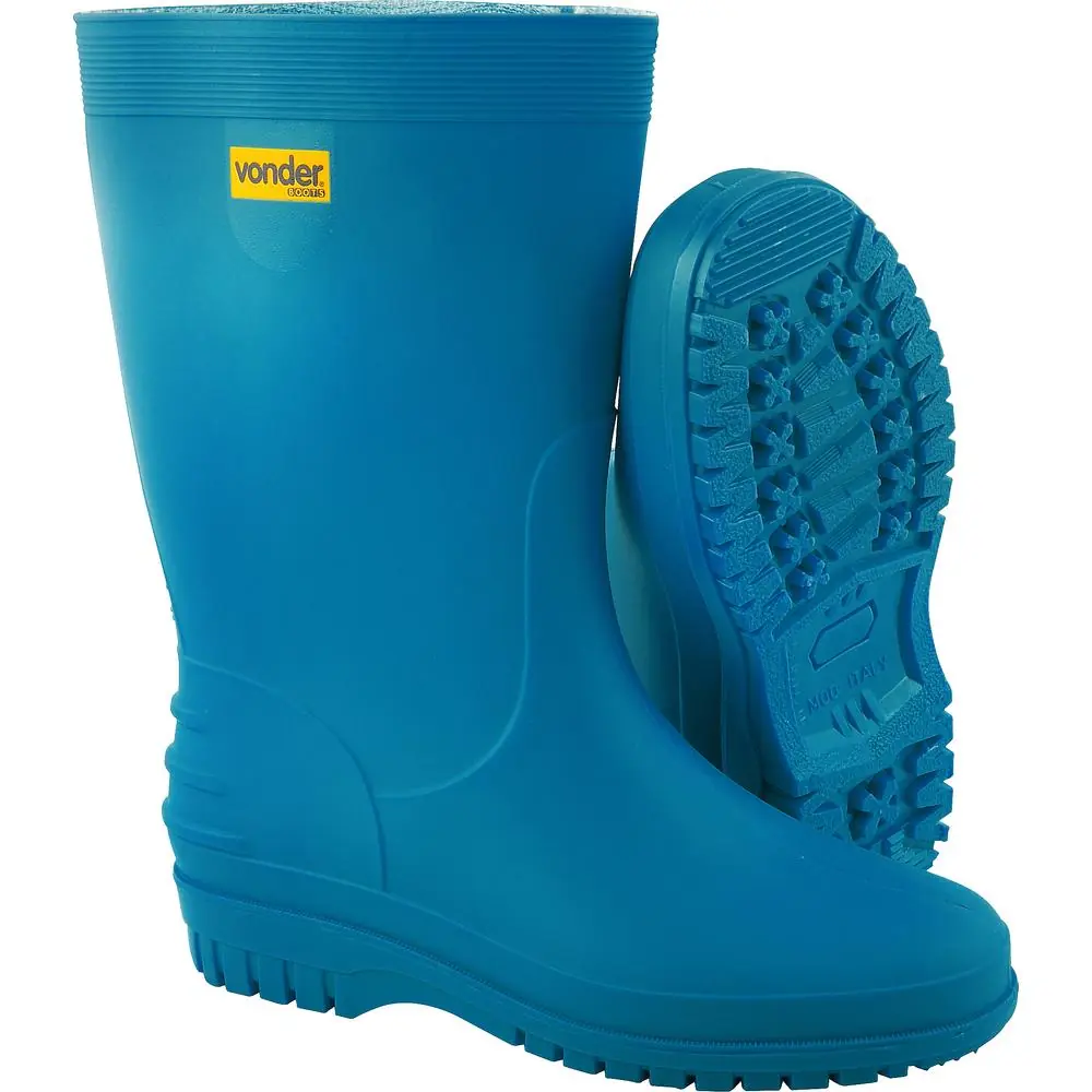 Bota Azul Pvc Com Forro 40/41 Vonder