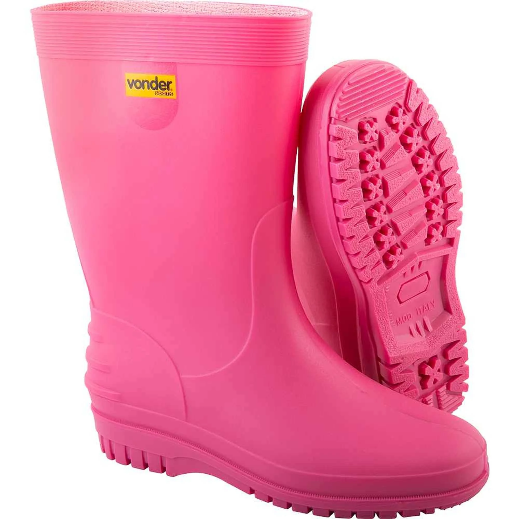 Bota Rosa Pvc Com Forro 38/39 Vonder