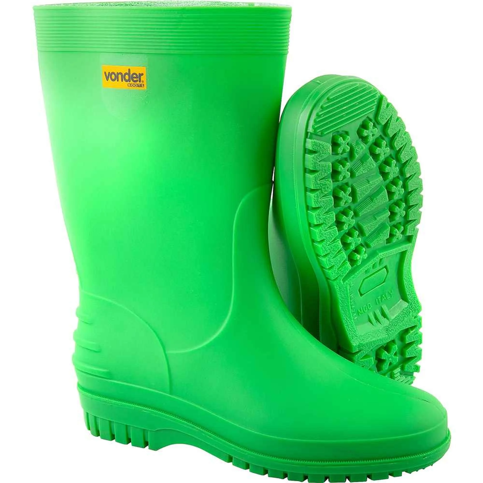 Bota Verde Pvc Com Forro 40/41 Vonder