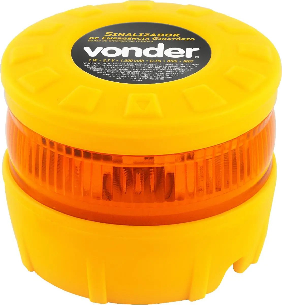 Sinalizador De Emergencia Giratorio 8075037075 Vonder