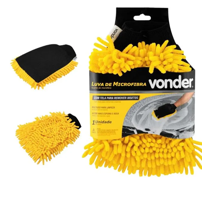 Luva De Microfibra Com Tela Para Remover Insetos Vonder - 63.64.002.518