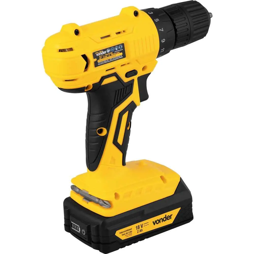 Parafusadeira Furadeira À Bateria 3/8   18v Ipfv1852 Vonder