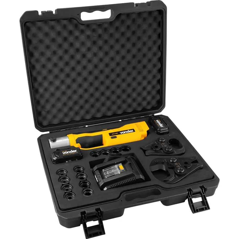 Alicate Crimpador Cortador Hidráulico Bateria 18v Acc400 Vonder