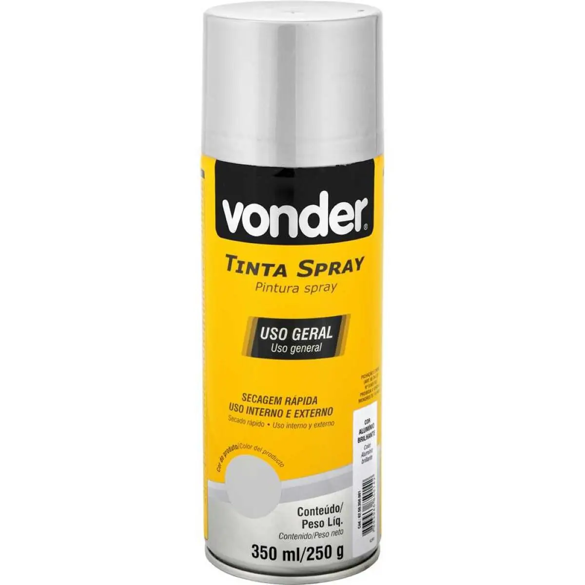 Tinta Spray Aluminio Vonder 350ml