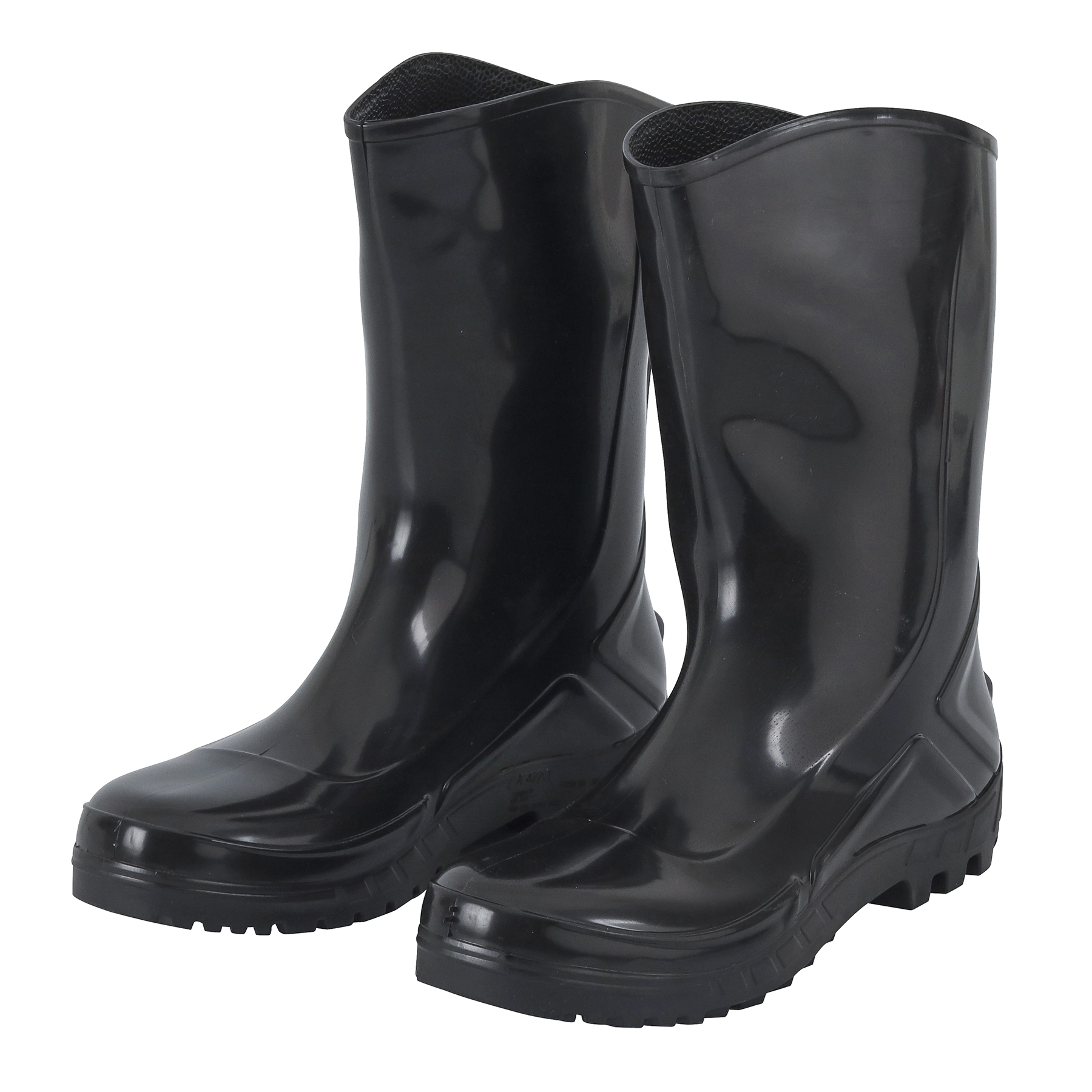 Bota Impermeável PVC Sem Forro Nº43 Cano Médio Preto Marluvas