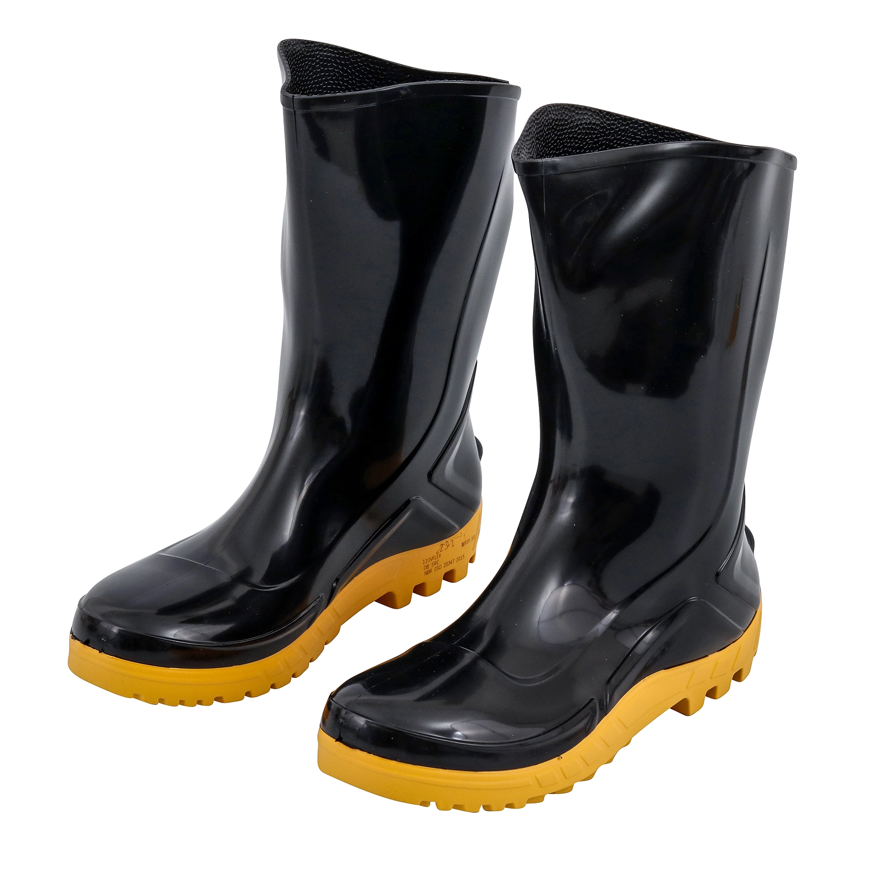 Bota de Segurança com CA Marluvas PVC Preto 38 Vulcaflex