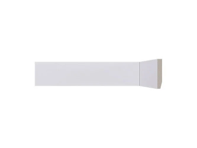 Rodapé De Poliestireno Lev51 Branco 05cm Santa Luzia