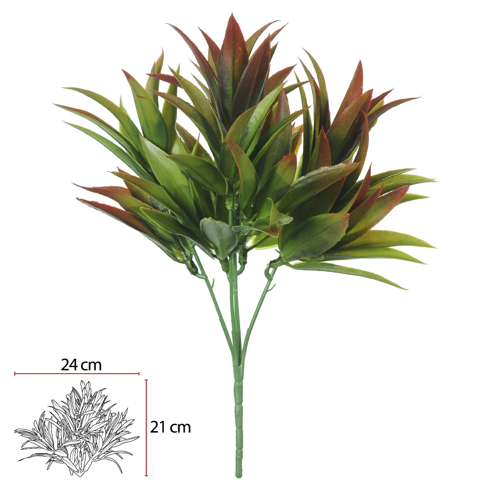 F Grass Plastico Verde Outouno X13 27cm 39494001 Flor Arte