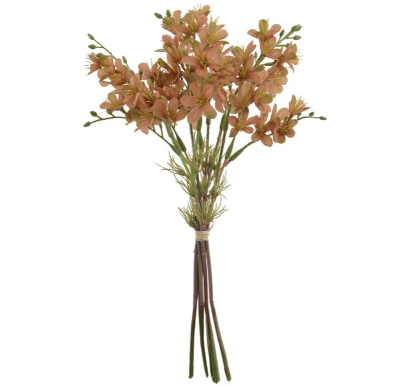 Buque Flor Campo Fita X6 35cm Cha 37201007 Flor Arte
