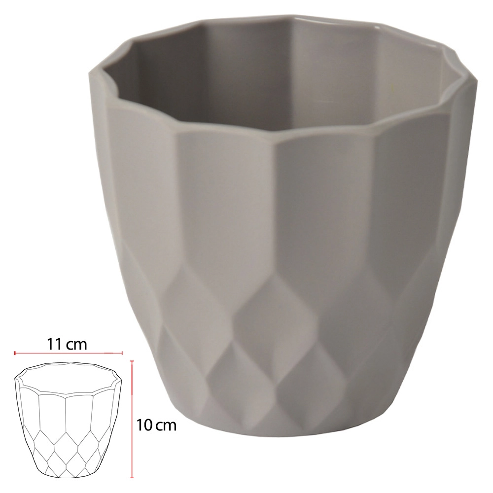 Vaso Melamina Fendi Fosco 10cm 41247003 Dea