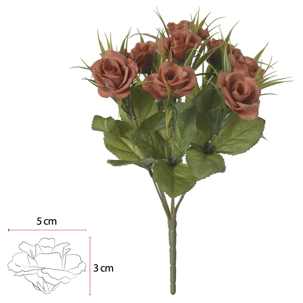Buque Rosa Chocolate Outono X9 31cm 36135012 Dea
