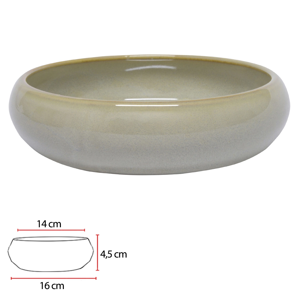 Vaso Ceramica Bege 40750 007