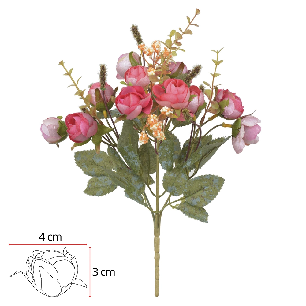 Buque Camelia X13 Rs 2t Outono 31cm 27406015 Flor Arte