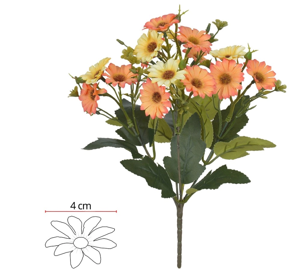 B.margarida Laranja Outono X15 Amarelo 30cm Dea