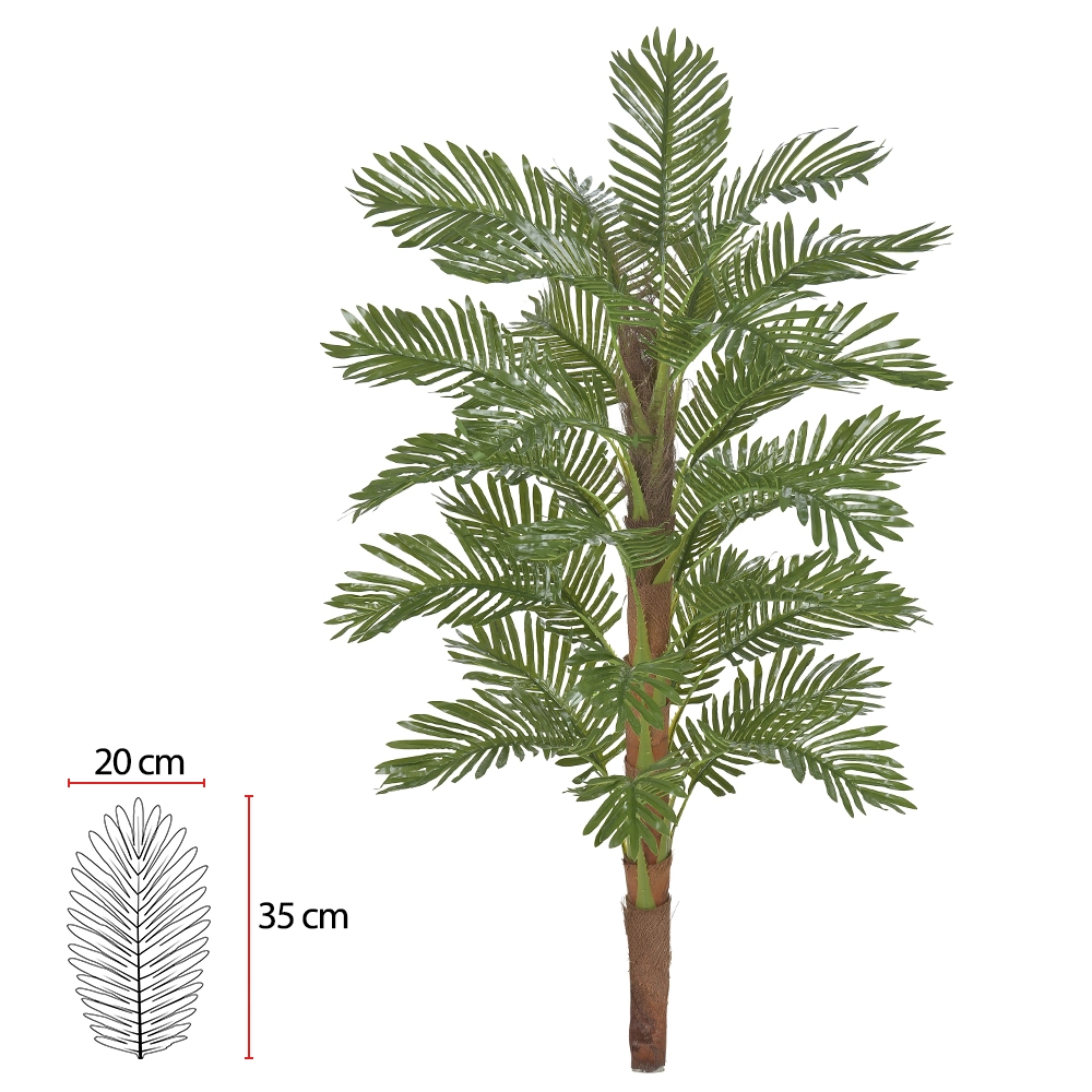 Arvore Palmeira Real Toque X30 1.5m Verde 42149001 Flor Arte