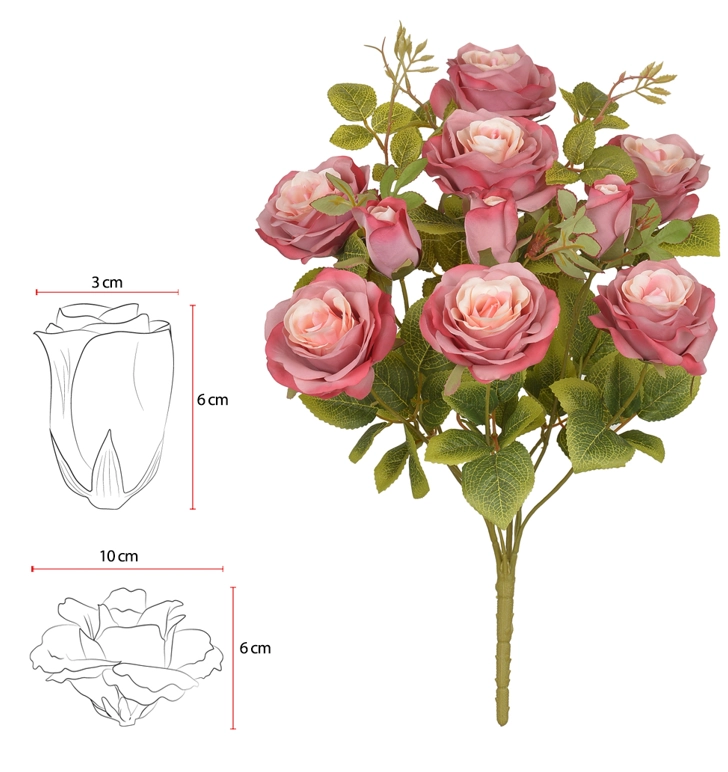 Buque Rs Microp X10 Rs Outono 2t 48cm 42180007 Flor Arte