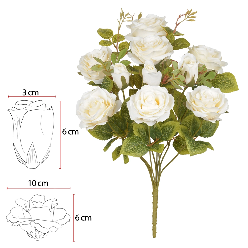 B.rosa Microp. X10 Creme Outono 48cm