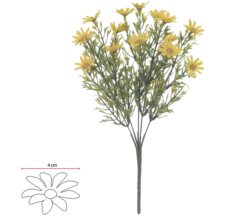 B.margarida X15 Amarelo Outono 34cm 42204003 Flor Arte