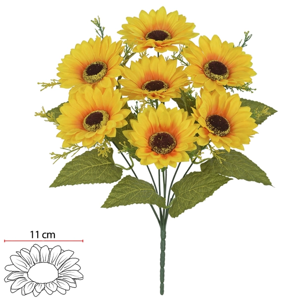 B Girassol X7 Amarelo 36cm