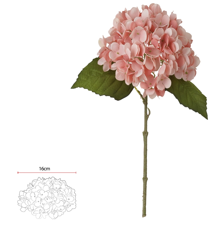 H Hortensia 33cm Salmon 42274005 Flor Arte