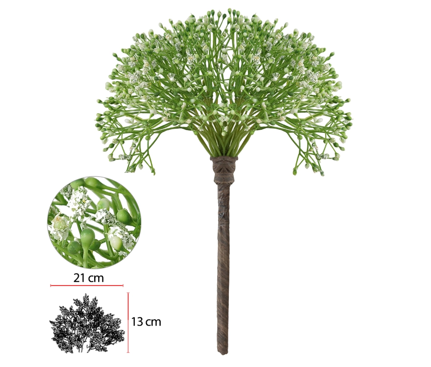 Buque Gypso 32cm Verde 42324001 Flor Arte