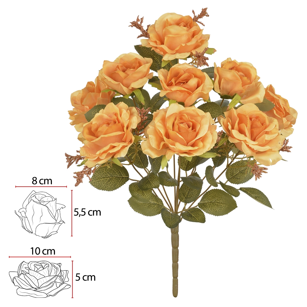 Buque Rs Diana X9 Am Outono 40cm 42349012 Flor Arte