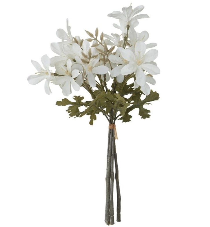 Bouquet Flor Do Campo C/fita X24 Creme Outono 29cm 42351001