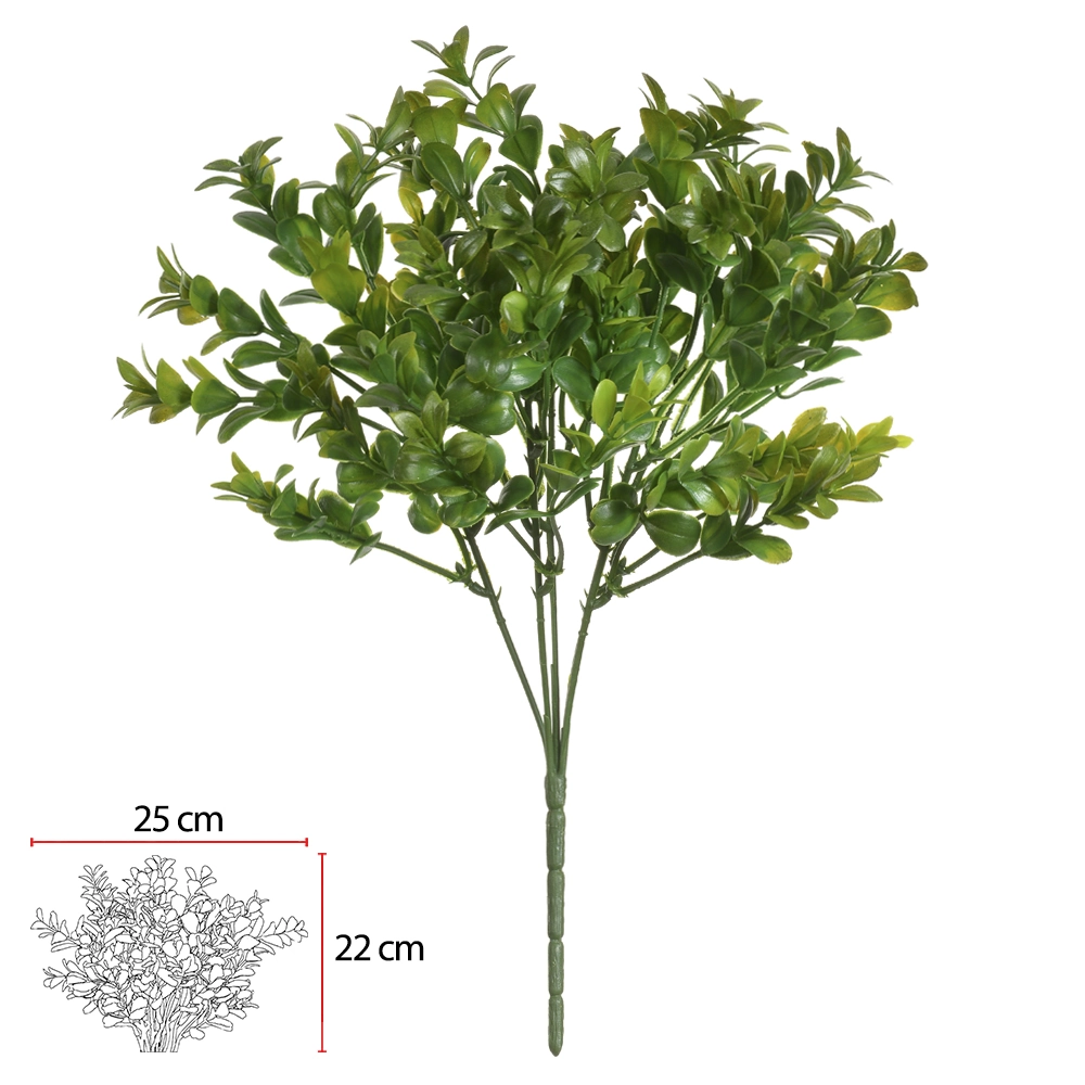 F Buxus Real Toque C Powder X40 33cm Verde 42381005 Flor Arte