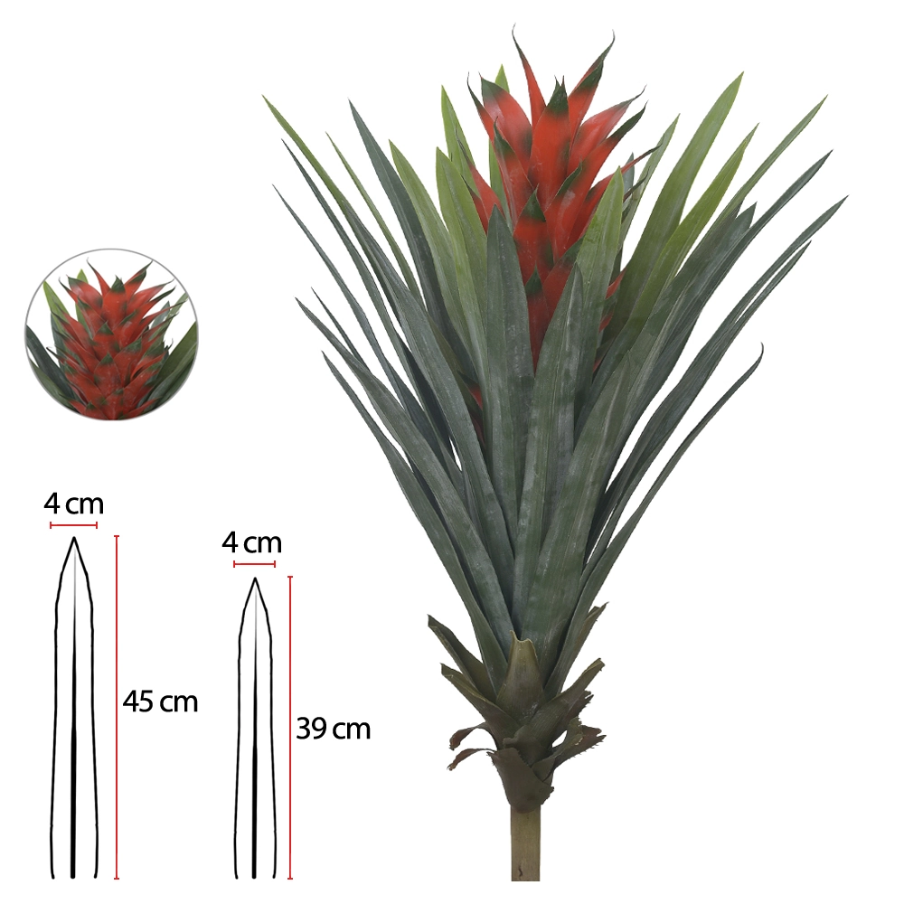 Arvore Bromelia Powder X33 75cm Vermelho 42410001 Dea