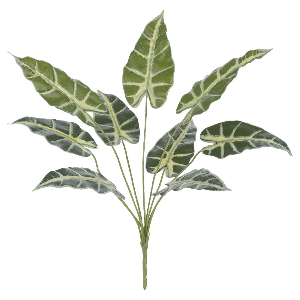 F Alocasia Forracao X9 Vd 43cm 42495006 Flor Arte
