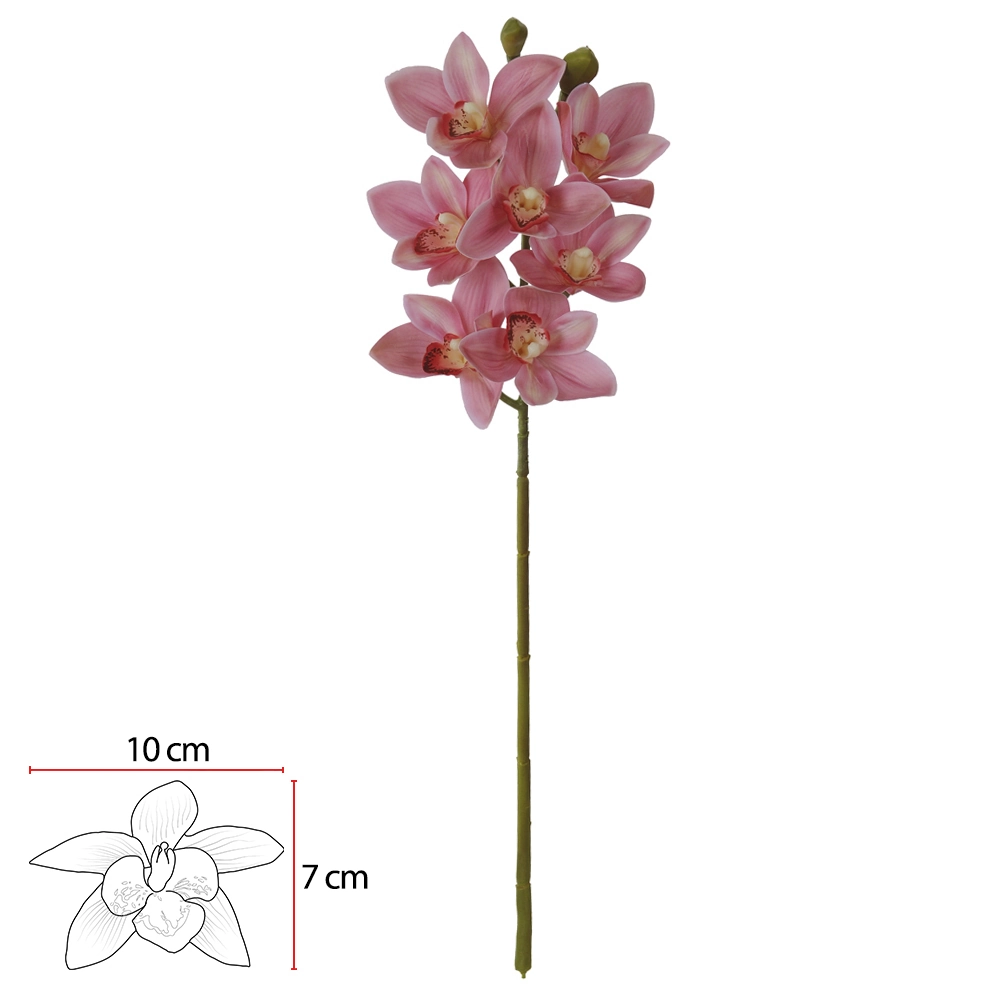 Haste Orquidea Cymbidium Coatx7 Rs 67cm 42508003 Flor Arte