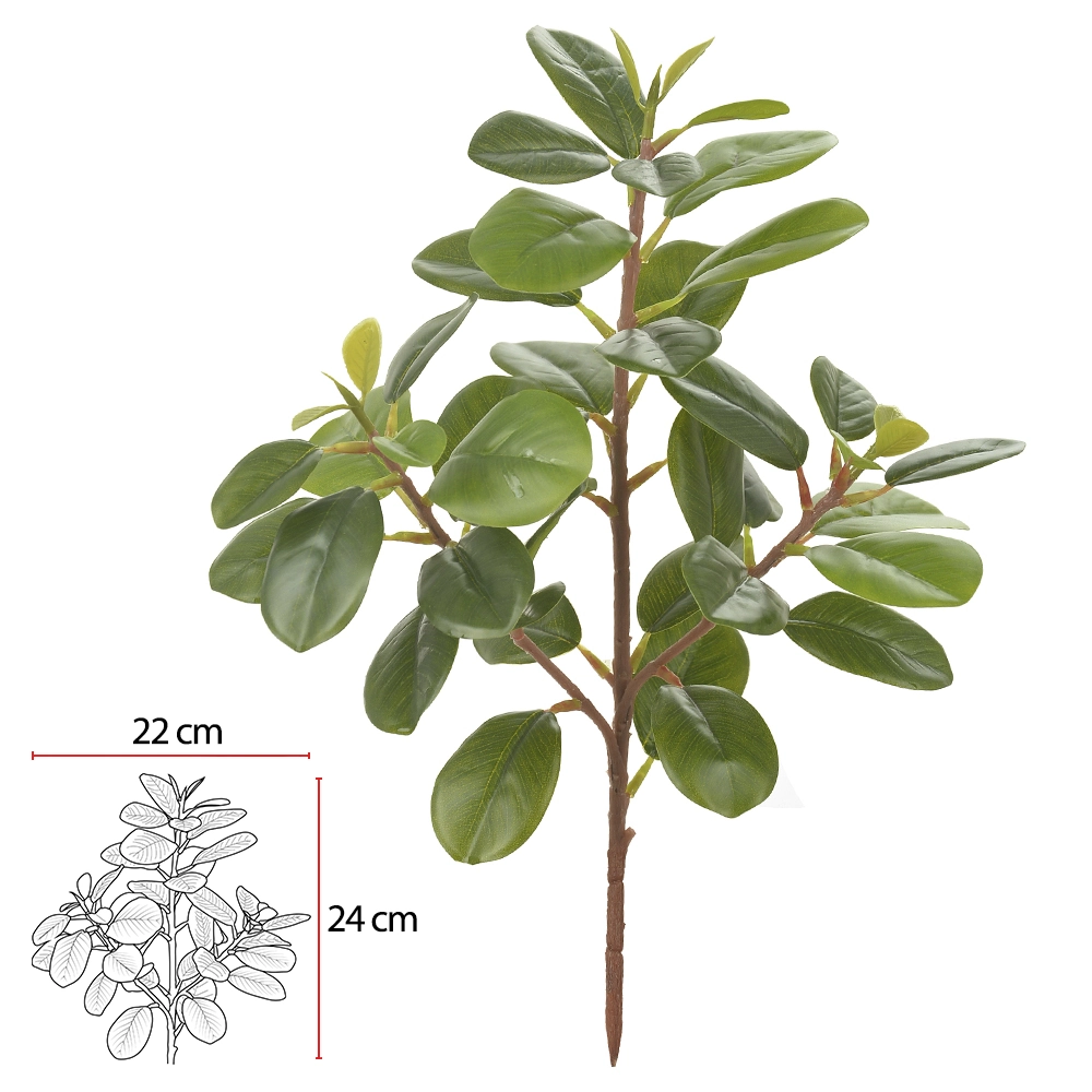 FOLHAGEM CLUSIA REAL TOQUE X48 (VERDE) 33cm (FLORARTE)
