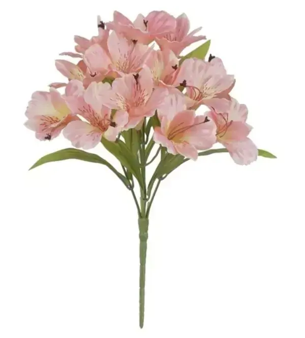 BUQUE ASTROMELIA CETIM X15 SALMON 34cm (FLORARTE)