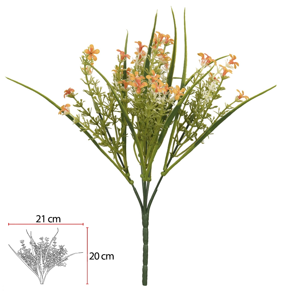 F Mini Flor Plt Laranja 30cm Ref 11415002