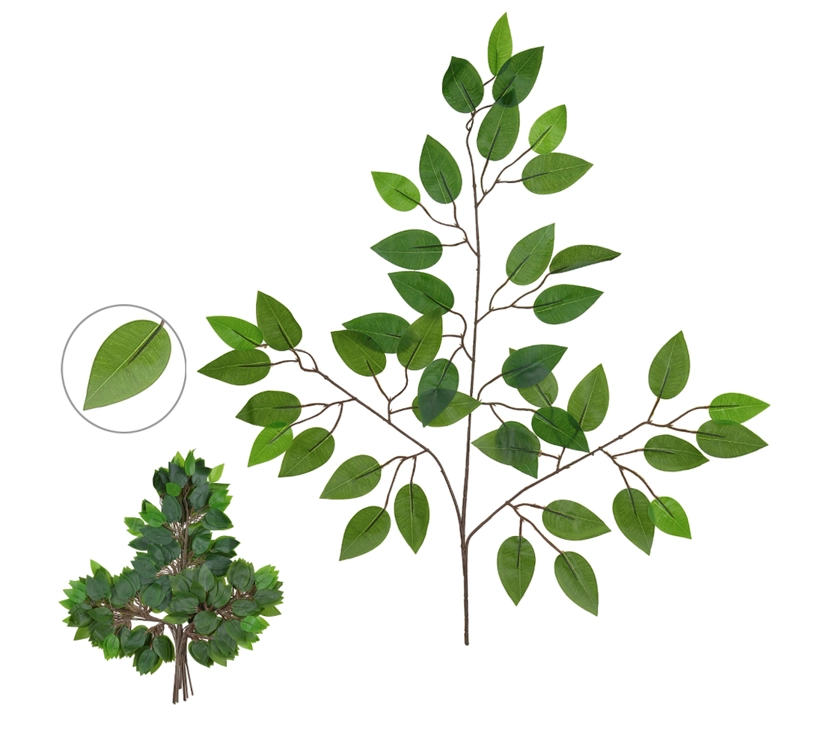 C Ficus X42 63cm Verde Marrom 42970001 Flor Arte