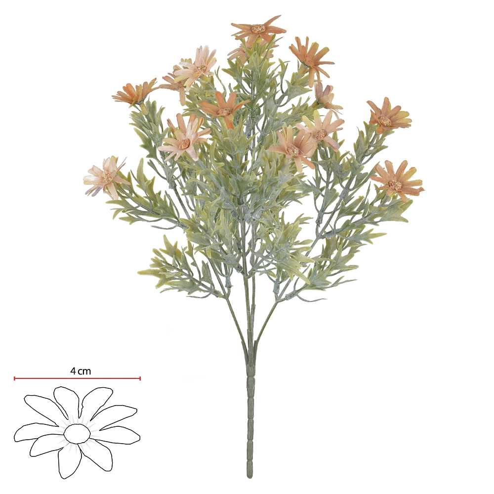 Buque Margarida X15 34cm Cha Outono 42204010 Flor Arte