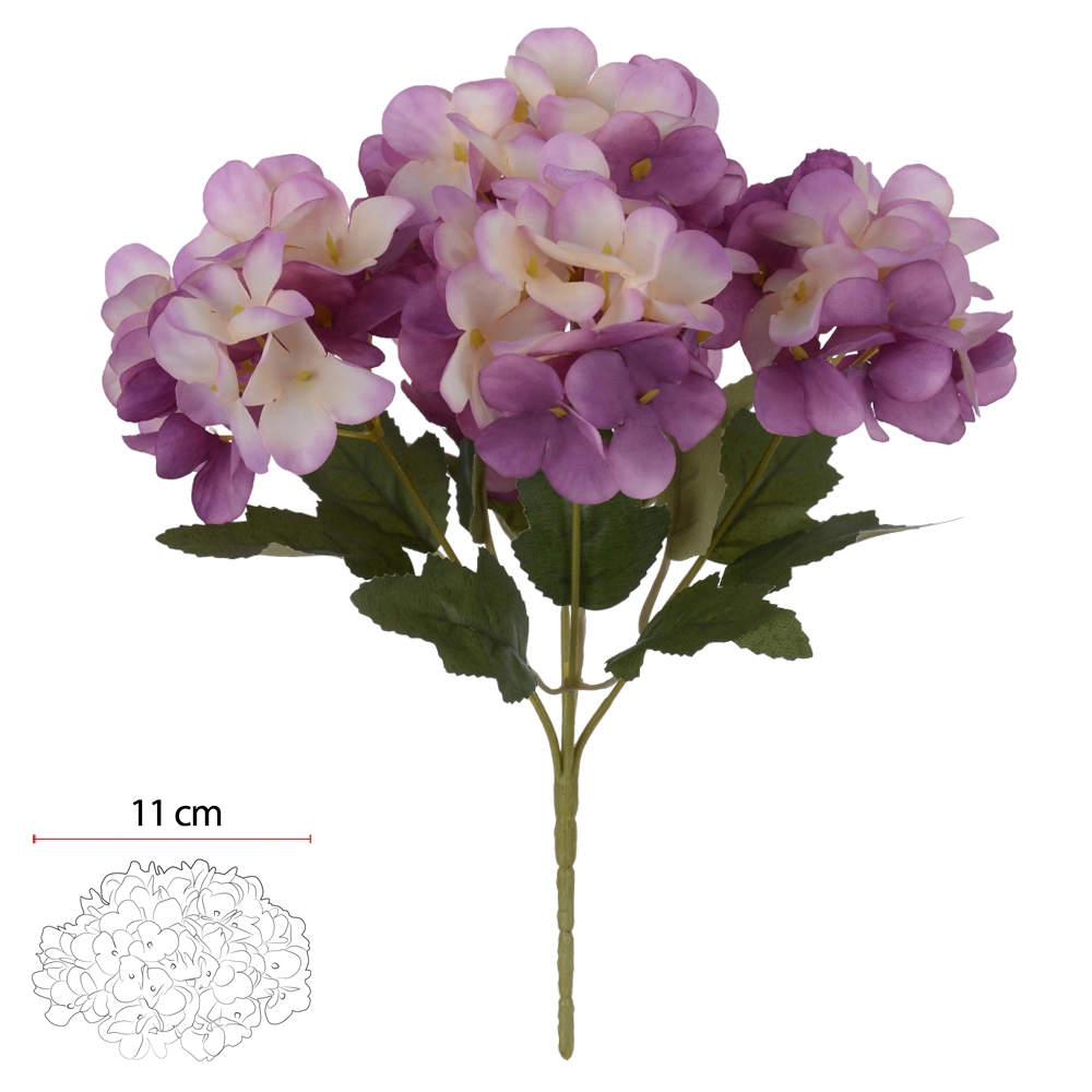Buque Hortensia Lavanda Flor Arte