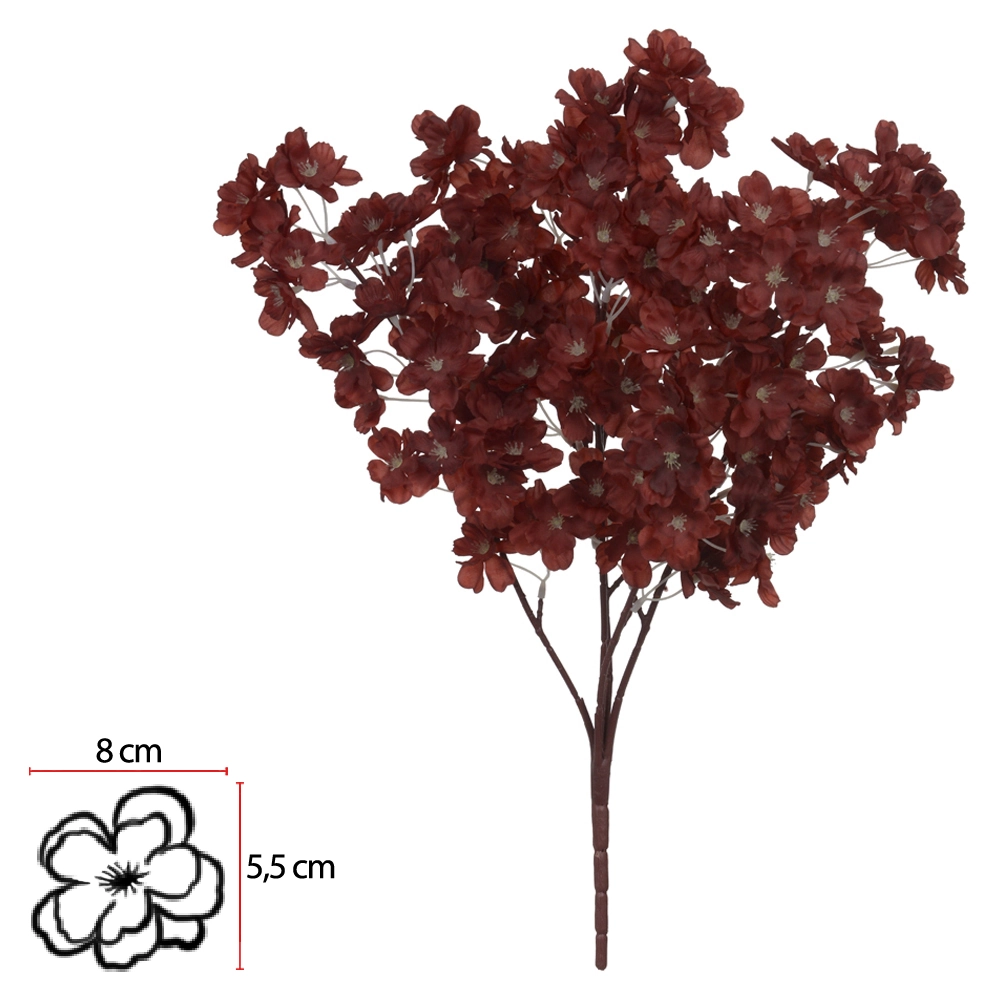 Buque Cerejeira Marsala Outono X150 52cm 43188005 Dea