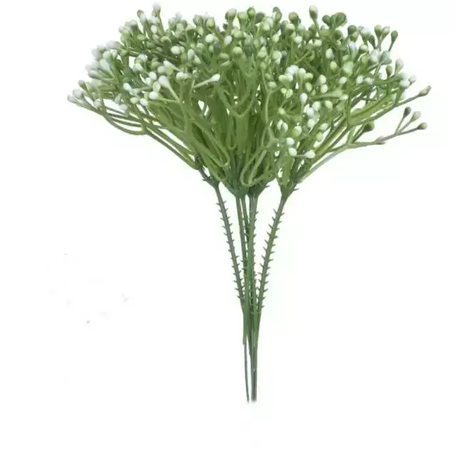 FLOR PICK CARINHO MAE C/PRINT PLT. X5 BRANCO 20cm (FLORARTE)