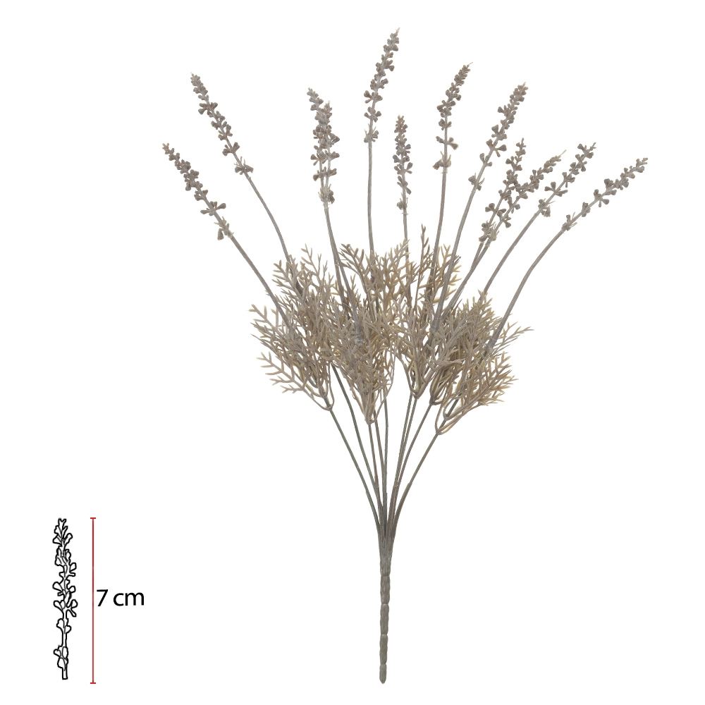 Buque Lavanda Powder Palha Outono X12 43cm 42594005 Dea