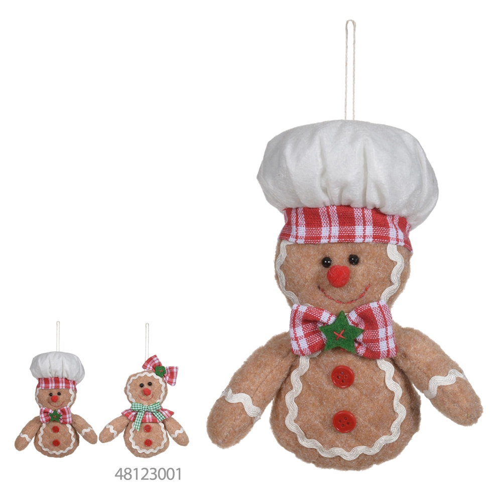Enfeite Pendurar Natal Gingerbread Colorido 15cm 48118001 Dea