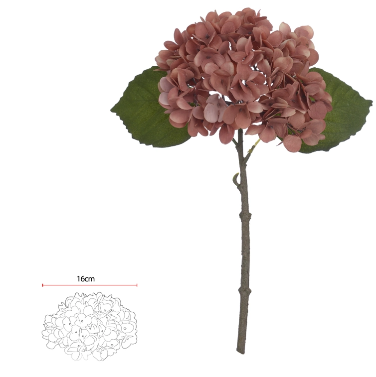 H Hortensia 33cm Ocre 42274009 Flor Arte