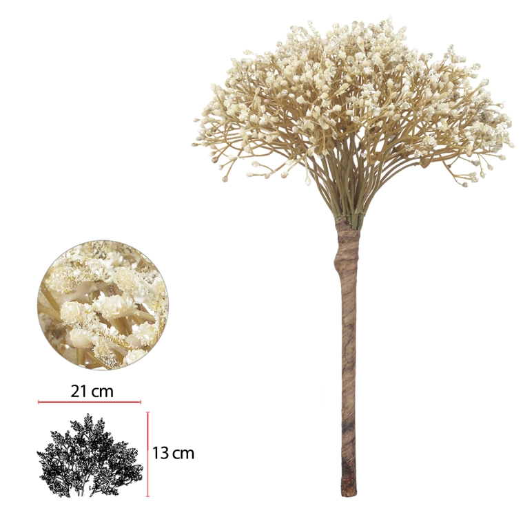 B.gypso Creme Outono 32cm Florarte Vol. 8