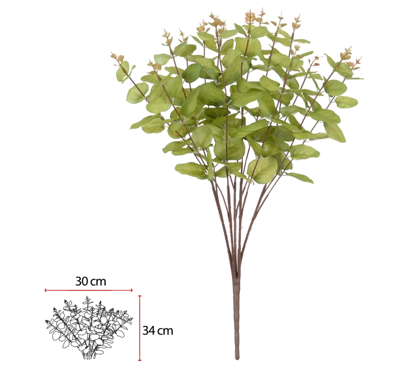 F Eucalipto X75 49cm Verde 2t 41958010 Flor Arte