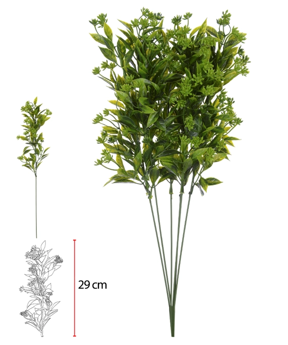 C Grass Print Plt X96 48cm Verde 43426001 Flor Arte