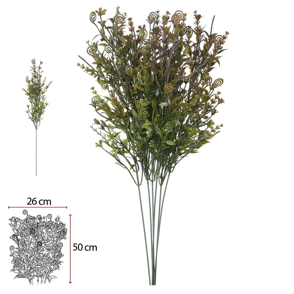 C.grass C/print Plastico X27 Verde Outono 48cm Florarte Vol. 6